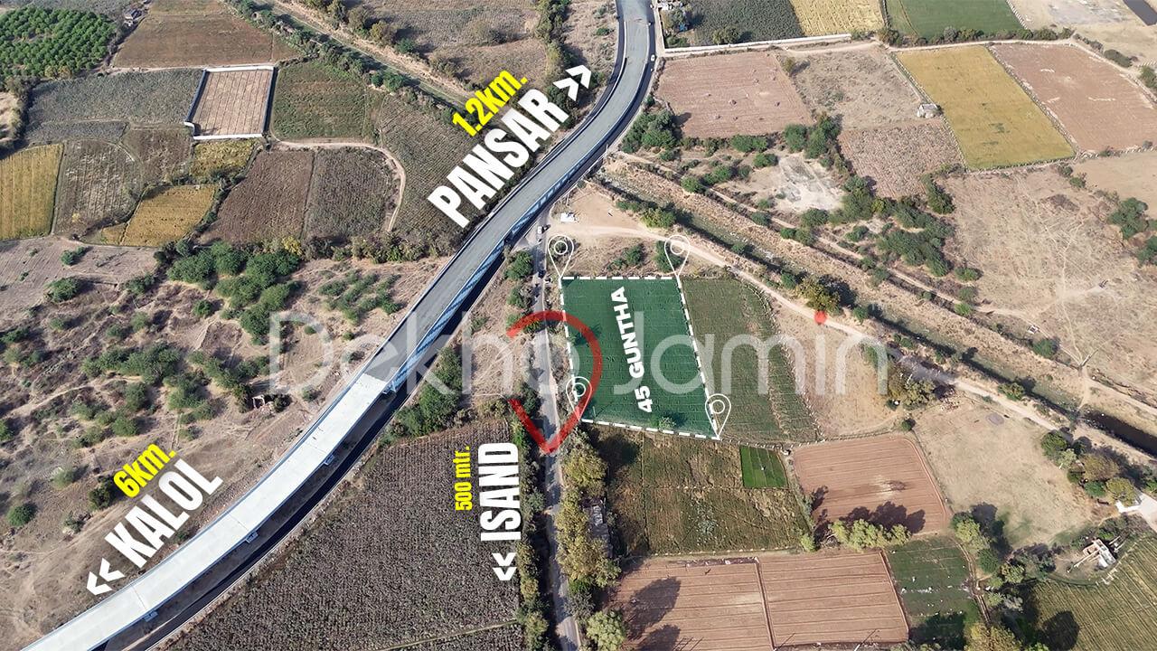 45 Guntha Agriculture Land For Sale In Pansar Kalol