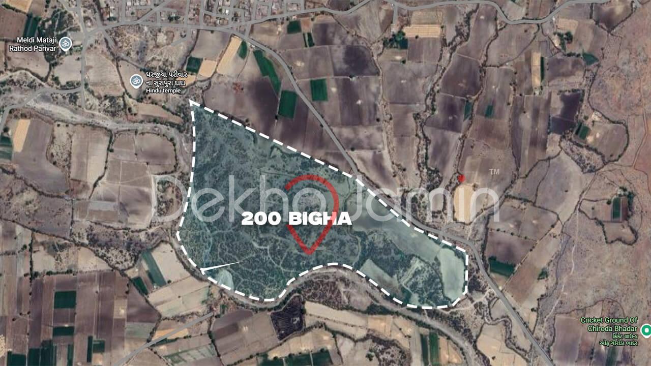 200 Bigha Land Parcel for Sale Limdi