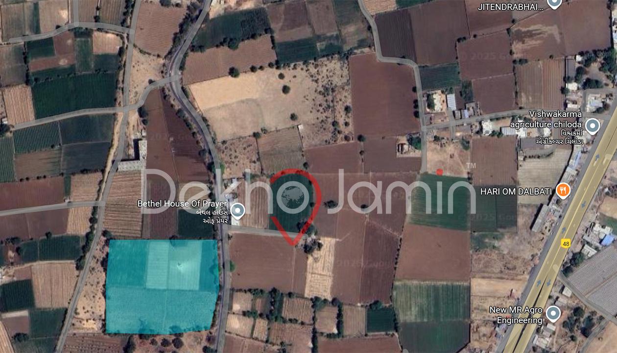 11 Vigha Agriculture Land Sale Shiholi Moti Gandhinagar Road Touch