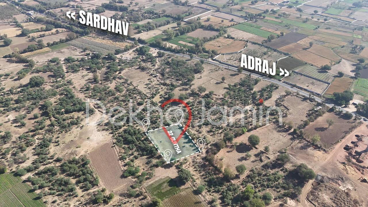 22 Guntha Land for Sale in Adraj