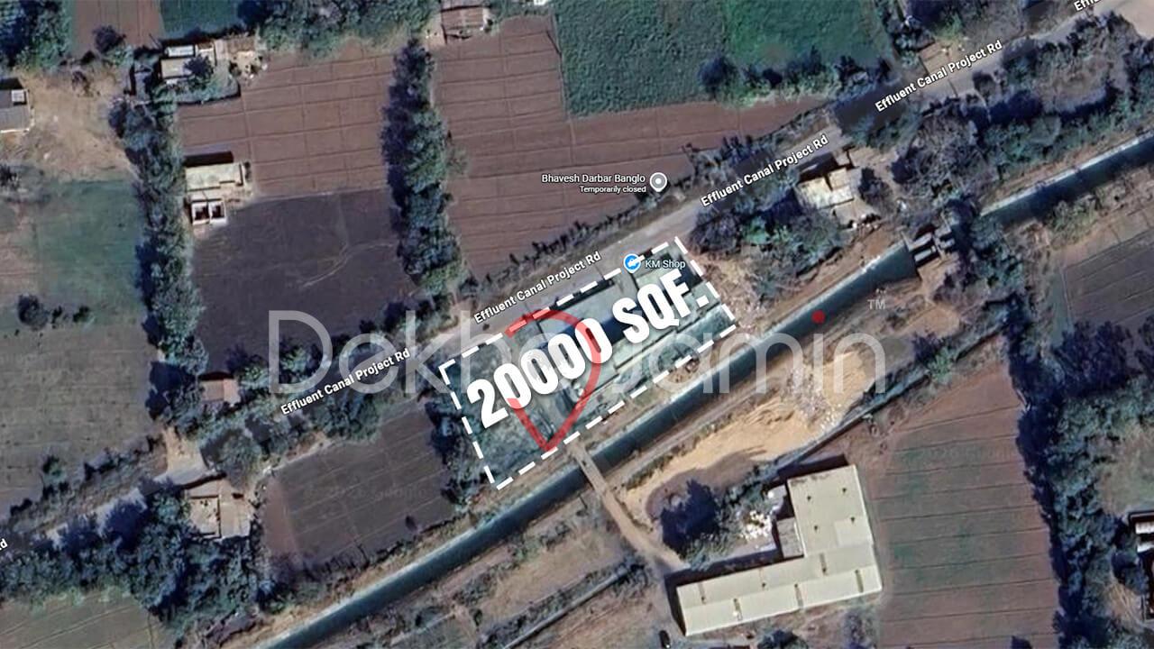 20000 Sqft Jamin  Umraya   Ekalbara Road  Effluent Canal Main Road Touch  NA + TITLE CLEAR