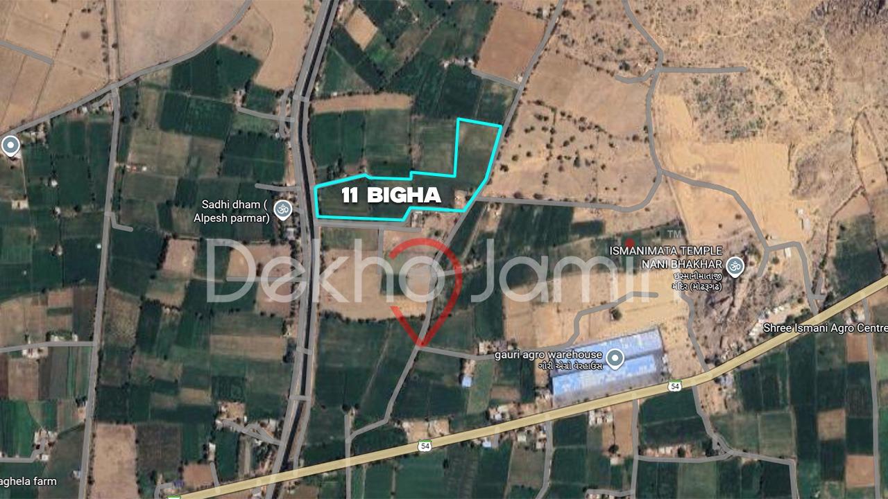 11 Vigha Land For Sell In  Bhakhar Deesa
