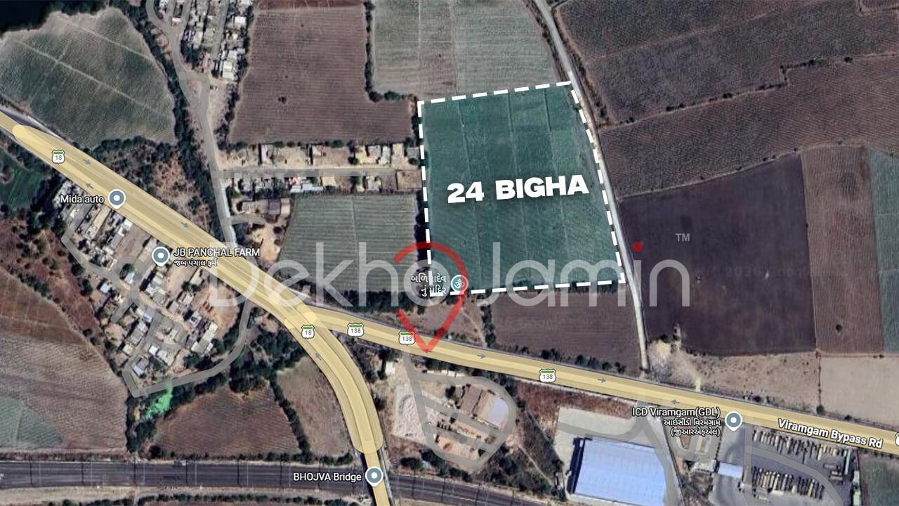 24 Bigha Land Sale in Viramgam