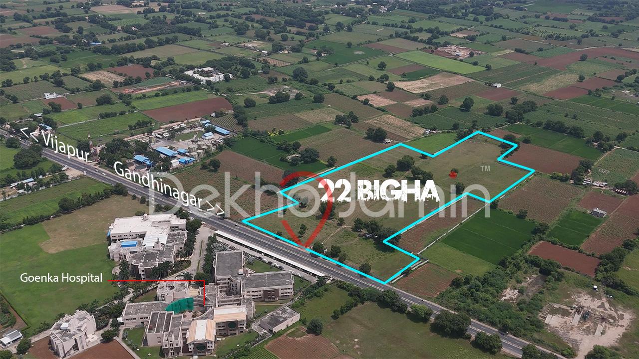 22 Vigha Land Sale Pimplaj Gandhinagar Vijapur Road Touch