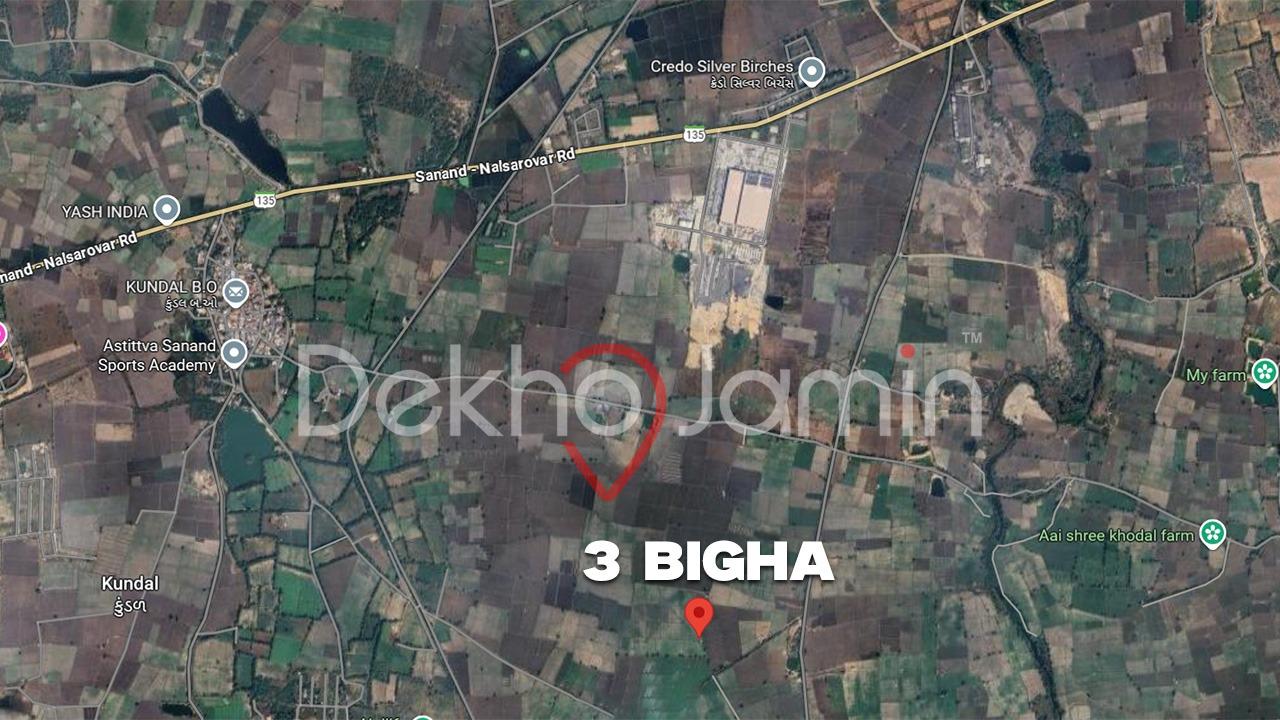 3 Vigha Agriculture Land For Sell In Mankol Sanand