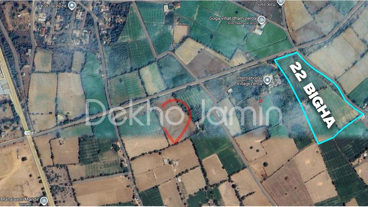 22 Vigha Agriculture Land For Sale In Jherda Deesa